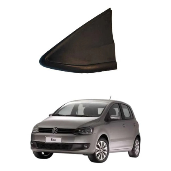 Moldura Externa Retrovisor Fox Esquerda Preto