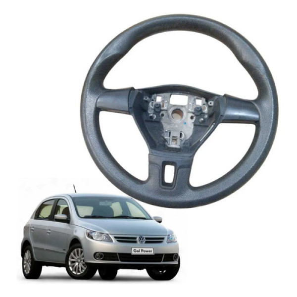 Volante Motorista Vw Gol Saveiro Voyage 2009 A 2015 Preto