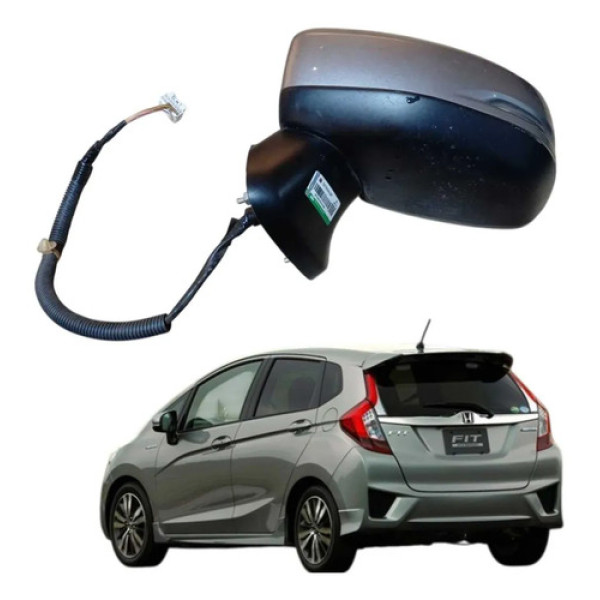 Retrovisor Eletrico Esquerdo Honda Fit 2014