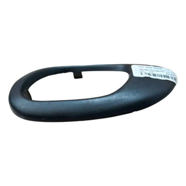 Moldura Maçaneta Interna Traseira Direita Peugeot 206 06-10 Preto Traseira