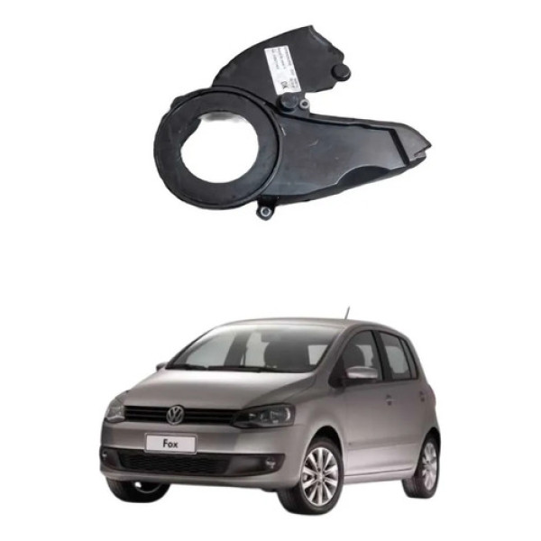Capa Correia Dentada Protecao Inferior Volkswagen Fox Preto