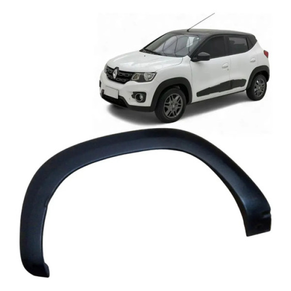 Moldura Friso Para-lama Traseiro Direita Rn Kwid 1.0 2019 Preto