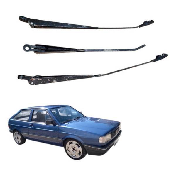 Kit Braço Limpador Para-brisa Vw Gol Quadrado Gl 1.8 1993