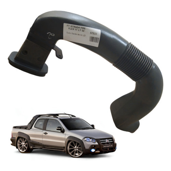 Duto Saída De Ar Lado Direito Ft Strada Fire Flex 2011 