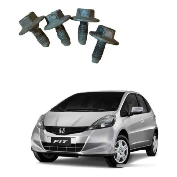 Parafusos Capo Honda Fit 2014 Cinza
