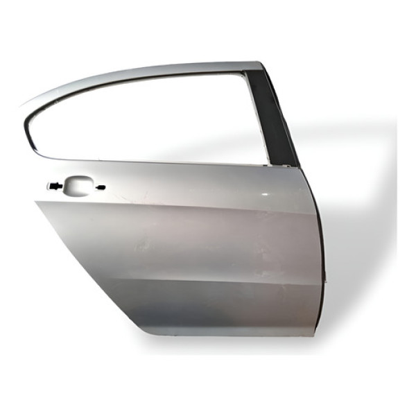 Porta Traseira Direita Peugeot 408 2011 A 2018 Traseira Direita Prateado