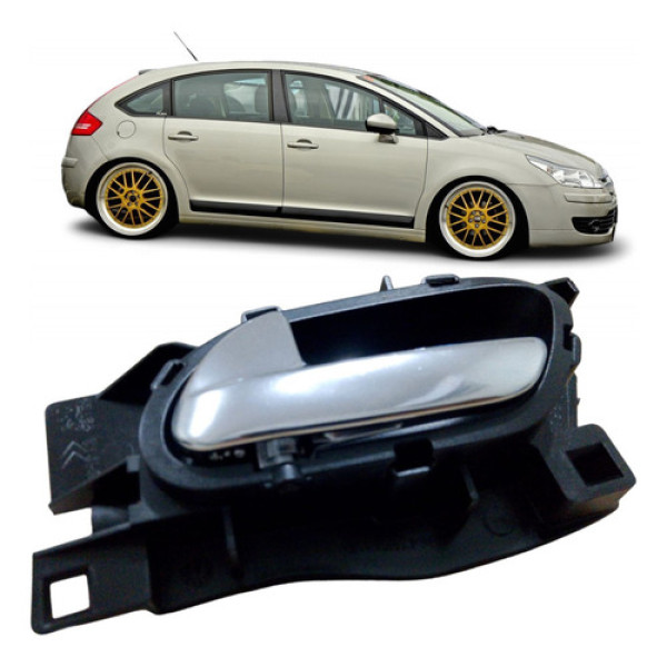 Maçaneta Interna Traseira Direita Citroen C4 Hatch 2015