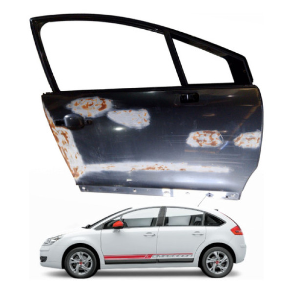 Porta Dianteira Direita Citroen C4 Hatch 1.6 Glx 5p 2013