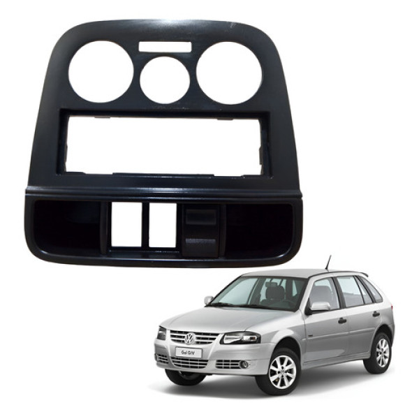 Moldura Painel Central Gol G4 Giv 2011 Preto