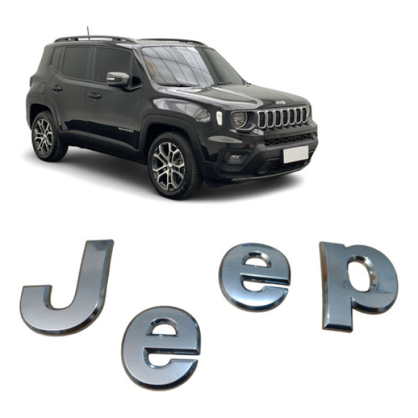 Emblema J E E P Cromado Jeep Renegade Etorq 2015 A 2022