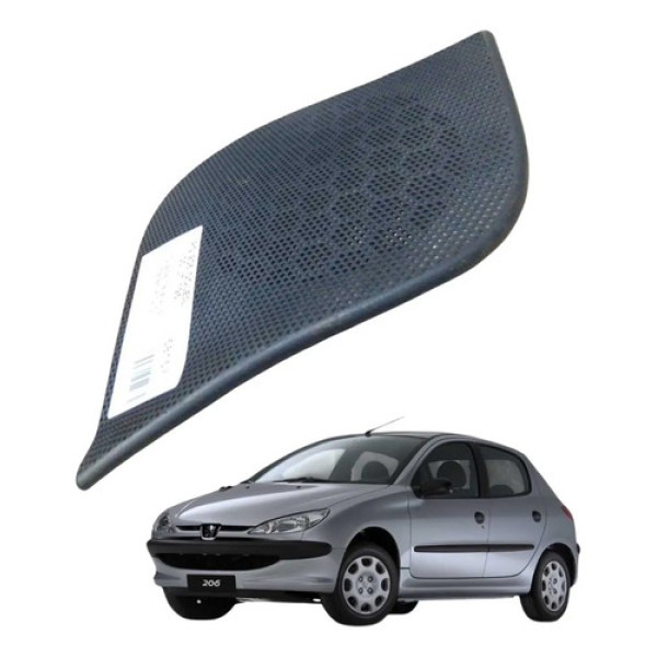 Grade Alto Falante Peugeot 206 2000 Preto