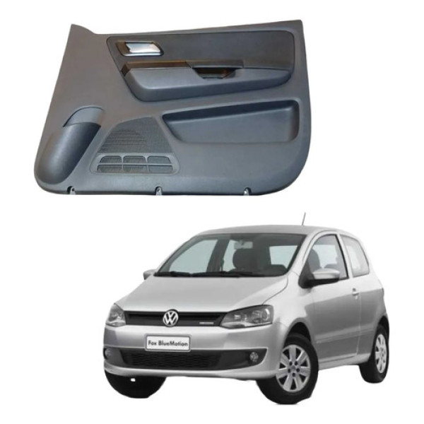 Forro Porta Dianteira Direita Volkswagen Fox 2010 A 2014 Preto