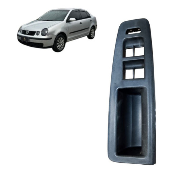 Moldura Botão Vidro Dianteiro Esquerdo Polo Sedan