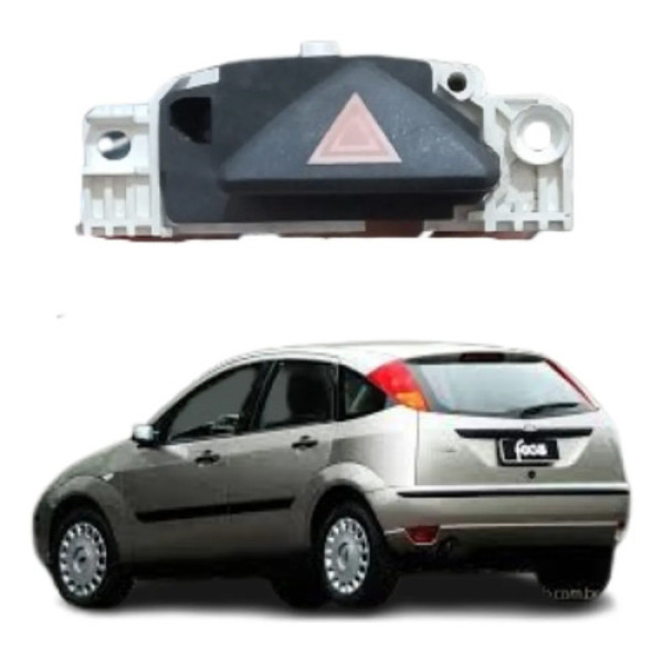 Botão Pisca Alerta Ford Focus 2001-2008 - 2m5t13a350aa Origi Preto