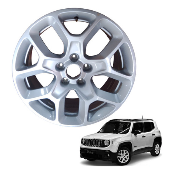 Calota Estepe Liga Leve Aro 17 Jeep Renegade 1.8 16v 2015