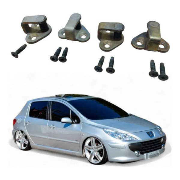 Kit Batente Fechadura Porta Peugeot 307 1.4 2004 A 2010