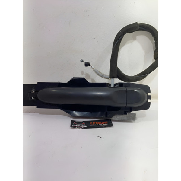 Maçaneta Externa Dianteira Direita Nissan March 2013 Preto Dianteira