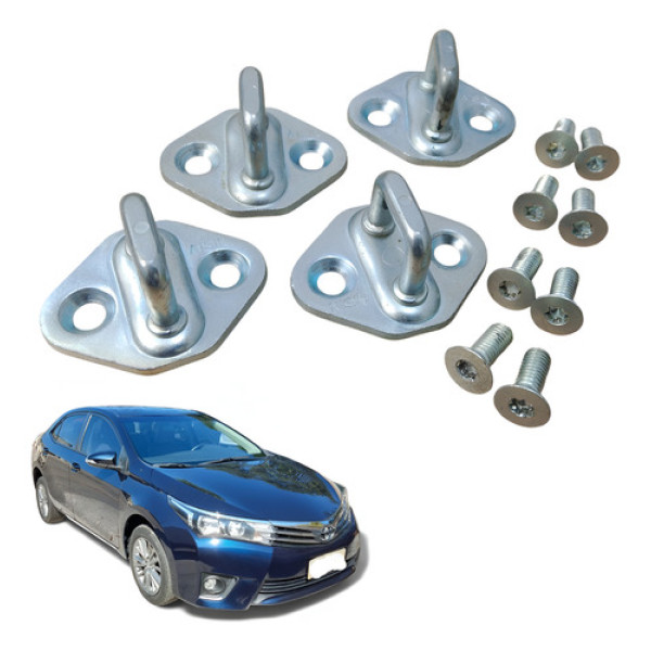 Kit Batente Fechadura Porta Ty Corolla Xei 2.0 Flex 2016