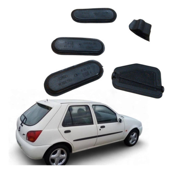 Kit Borracha Tampão Assoalho Fd Fiesta 1998