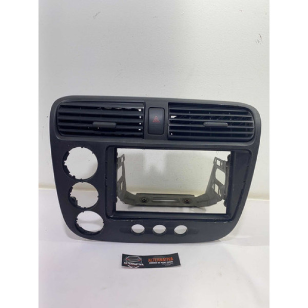 Moldura Painel Central Honda Civic 2002