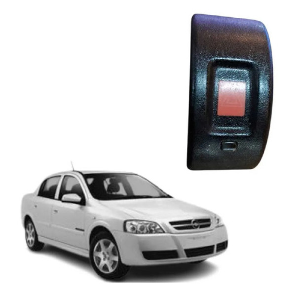Botão Pisca Alerta Chevrolet Astra Sedan 1999 A 2011 Preto