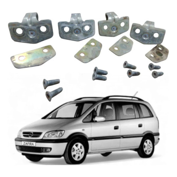 Kit Batente Fechadura Porta Chevrolet Zafira 2001 Original