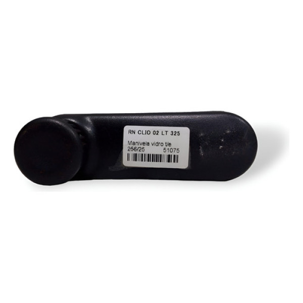Manivela Do Vidro Traseira Esquerda Clio 2001 A 2012 Preto